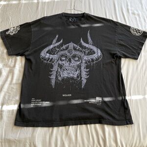 Men’s DARC SPORT Oversized athletic Tee shirt Tshirt NFGU WOLVES UNTIL VALHALLA